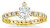 Pear Shaped Diamond rings