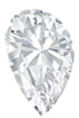 pear shaped diamond with uneven shoulders