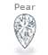 diamonds : pear