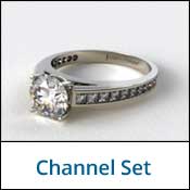 channel set diamonds