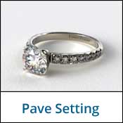 pave set diamond ring