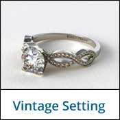 vintage diamond setting